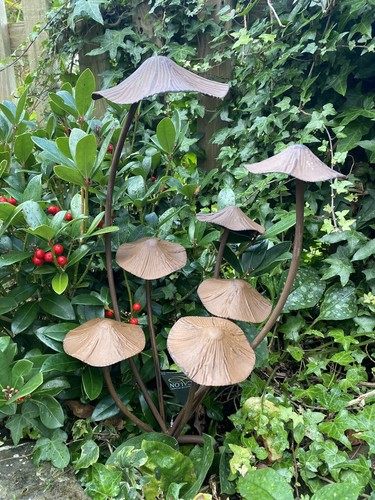 Rusty mushroom metal - rusty,