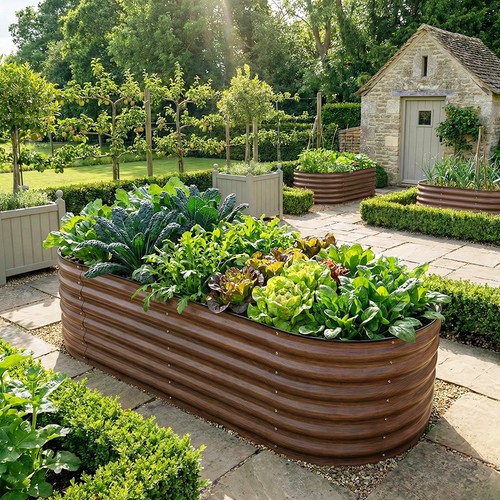 Metal garden raised - raised, bed