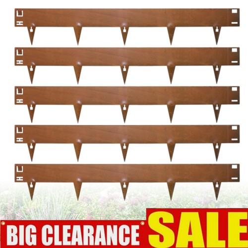 Corten steel lawn edging - corten,