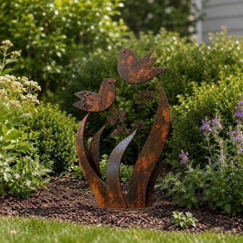 Bird wildflower metal - bird,