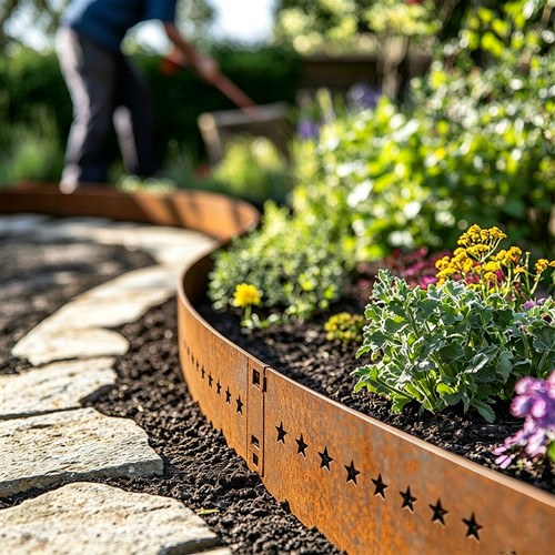 Metal garden edging - metal,