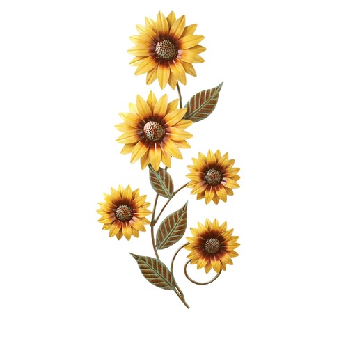 Metal sunflower wall - metal,