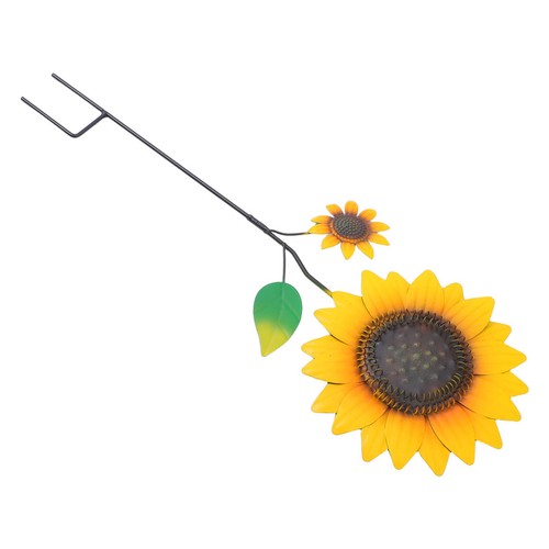 Metal sunflower garden stakes - metal,
