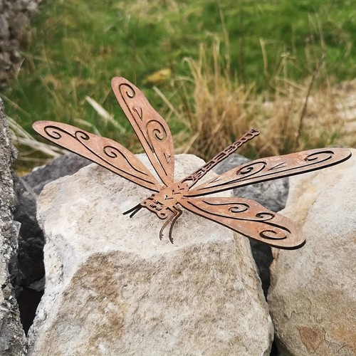 Rustic metal dragonfly - pc,