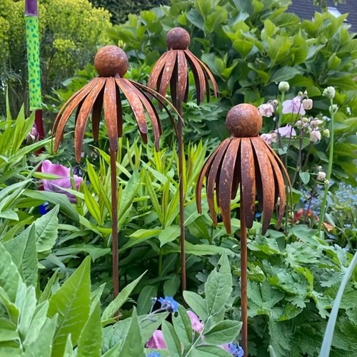 1pc metal daisy garden art - garden,