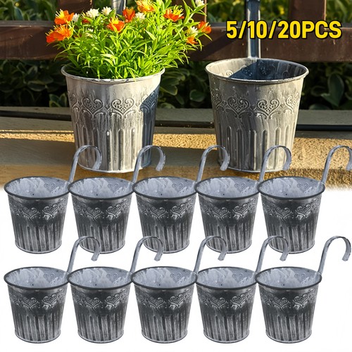 Metal hook flower pot - 5-20,
