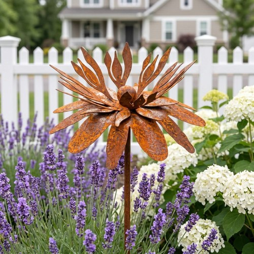 1pc flower garden - 1pc, stake