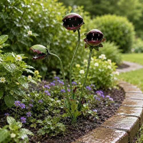 Metal carnivorous plant - metal,