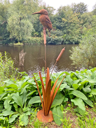 Metal kingfisher the reeds - kingfisher,