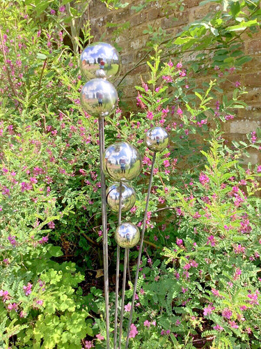 Silver gazing ball spray - gazing,