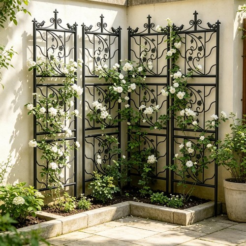Set metal garden trellis - 2,