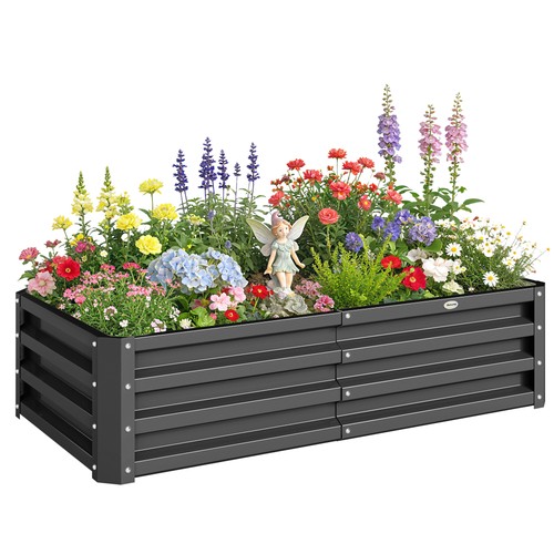 Outsunny 216l metal raised - outsunny,