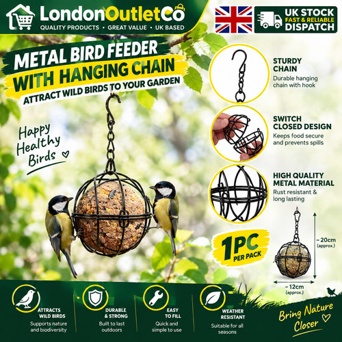 Metal suet fat ball bird - fat,