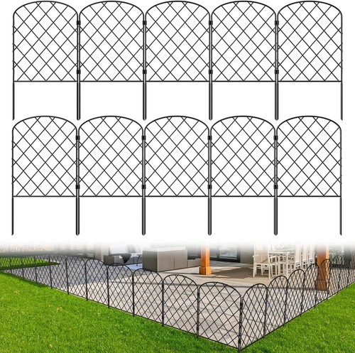 Pack metal garden fence no - metal,