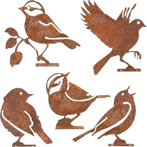 5pcs rusty metal - 5pcs, garden