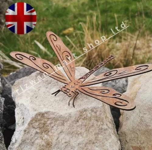 Rustic metal dragonfly - pc,