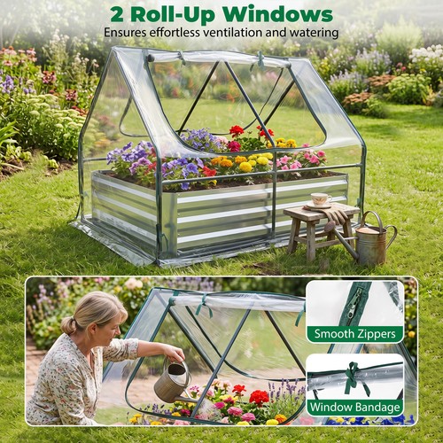 Raised garden bed with - garden,