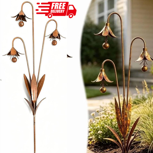 Triple bluebell garden stake - garden,