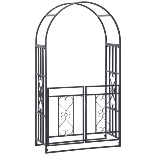 Outsunny metal garden arch - metal,