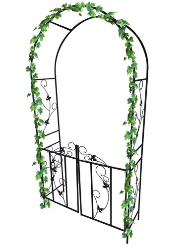 Metal garden arch with - metal, gate
