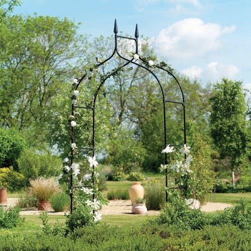 Metal garden arch rose plant - garden,