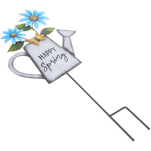 Metal garden stake with - metal,